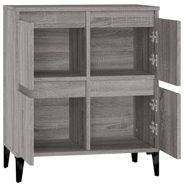 Graues Sideboard Saviton 60x35x70cm (Holz)