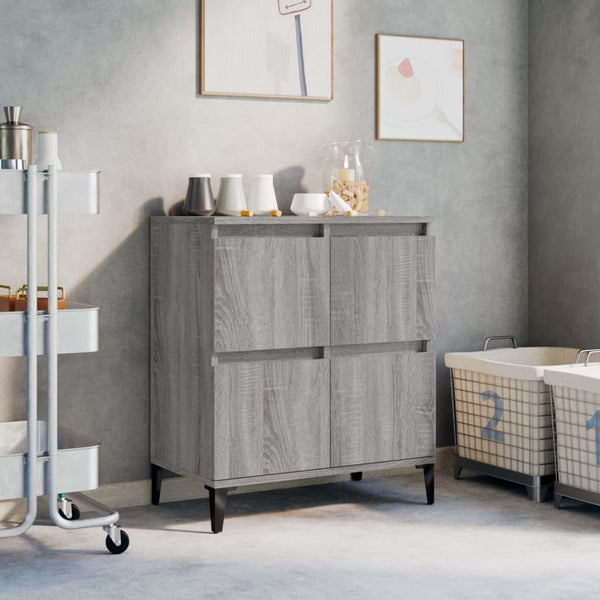Graues Sideboard Saviton 60x35x70cm (Holz)