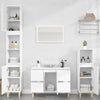 Weißer Waschtischunterschrank Josa 80x33x60cm (Holz)