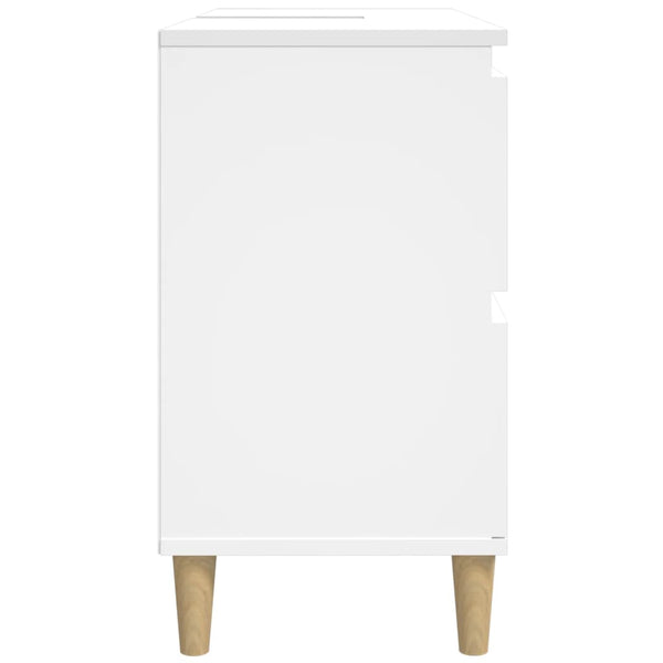 Weißer Waschtischunterschrank Josa 80x33x60cm (Holz)