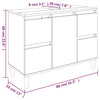 Weißer Waschtischunterschrank Josa 80x33x60cm (Holz)