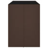 Brauner Bartisch Jenu 145x80x110cm (mit Glasplatte Polyrattan)