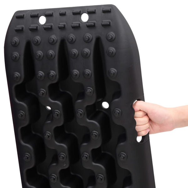 Schwarze Antirutschmatte Siretul 106x30,5x7cm (2 Stück Nylon)