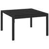 Schwarzer Garten-Sofatisch Lurena 60x60x35cm (Stahl)