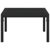 Schwarzer Garten-Sofatisch Lurena 60x60x35cm (Stahl)
