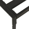 Schwarzer Garten-Sofatisch Lurena 60x60x35cm (Stahl)
