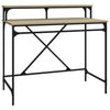 Sonoma Eiche Schreibtisch Franklin 100x50x90cm (Holz und Eisen)