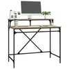 Sonoma Eiche Schreibtisch Franklin 100x50x90cm (Holz und Eisen)