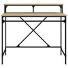Sonoma Eiche Schreibtisch Franklin 100x50x90cm (Holz und Eisen)