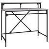 Grauer Schreibtisch Franklin 100x50x90cm (Holz und Eisen)