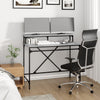 Grauer Schreibtisch Franklin 100x50x90cm (Holz und Eisen)