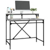 Grauer Schreibtisch Franklin 100x50x90cm (Holz und Eisen)