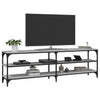 Graues TV-Möbel Regeni 160x30x50cm (Holz)