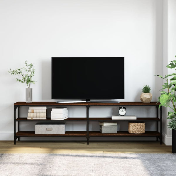 Ruskea tv-taso Regeni 180x30x50cm (puinen ja metalli)