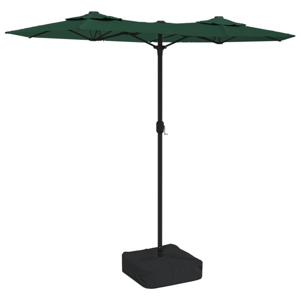 Grüner Sonnenschirm Rustic 316x240cm (zweifach)