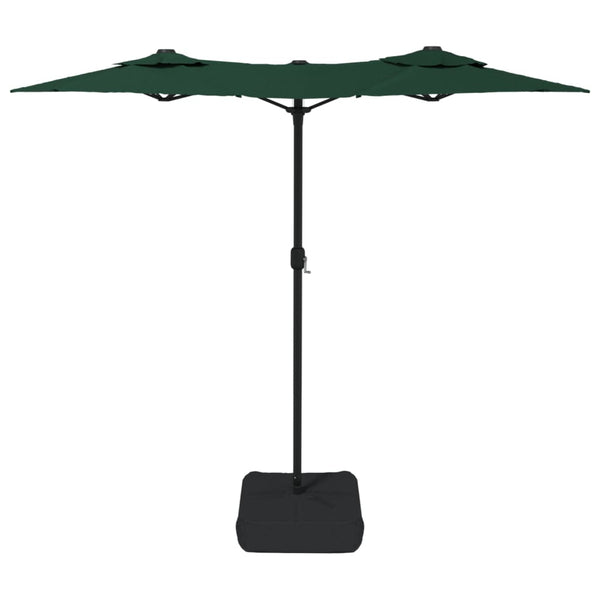 Grüner Sonnenschirm Rustic 316x240cm (zweifach)