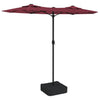 Weinroter Sonnenschirm Rustic 316x240cm (Doppel-Sonnenschirm)