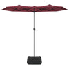 Weinroter Sonnenschirm Rustic 316x240cm (Doppel-Sonnenschirm)