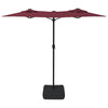 Weinroter Sonnenschirm Rustic 316x240cm (Doppel-Sonnenschirm)