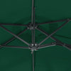 Grüner Doppel-Sonnenschirm Cujmir 316x240cm (LED-Beleuchtung)
