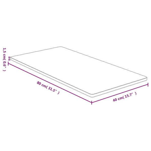 Tischplatte Gyla 40x80x1,5cm (Bambus)