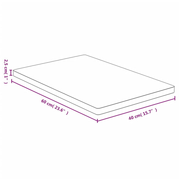 Tischplatte Gyla 40x60x2,5cm (Bambus)
