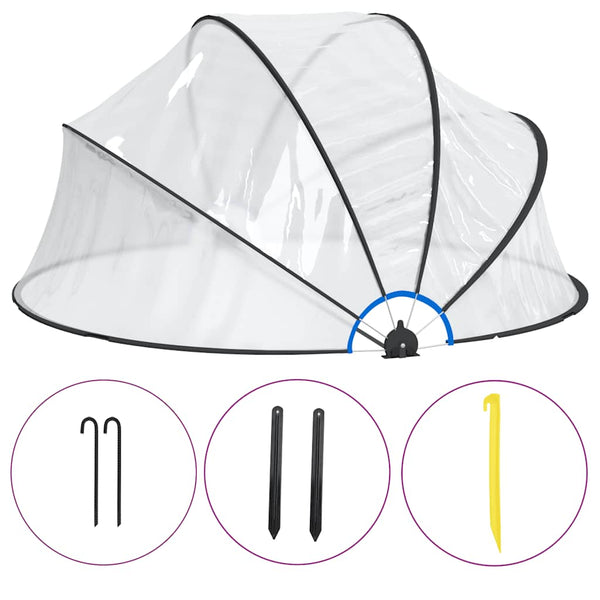 Schwimmbadkuppel Poliesenia 315x158cm (PVC)