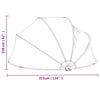 Schwimmbadkuppel Poliesenia 315x158cm (PVC)