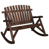 Carpatina Massivholz Gartenschaukelbank 123x96x102cm (2-Sitzer)