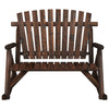 Carpatina Massivholz Gartenschaukelbank 123x96x102cm (2-Sitzer)