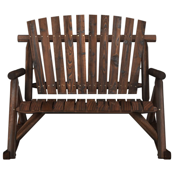 Carpatina Massivholz Gartenschaukelbank 123x96x102cm (2-Sitzer)