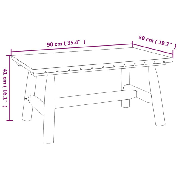 Couchtisch Carpatina 90x50x41cm (Fichte)