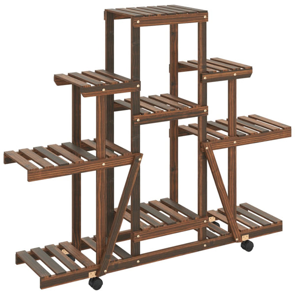 Blumenständer Rolandt voll Sechs Rollen 110x25x101cm
