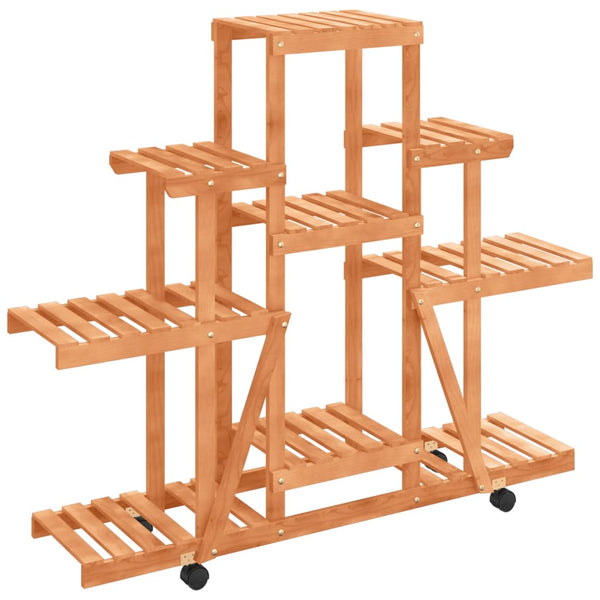 Rolandt Blumenständer Massiv Tanne auf Rollen 110x25x101cm