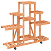 Rolandt Blumenständer Massiv Tanne auf Rollen 110x25x101cm