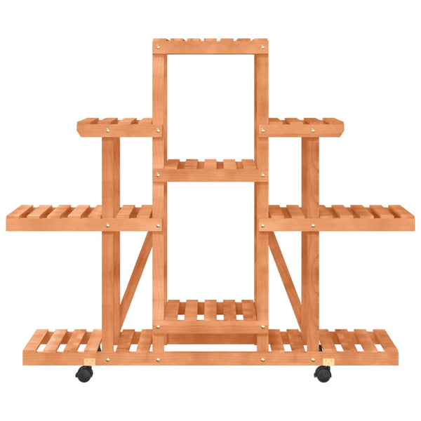 Rolandt Blumenständer Massiv Tanne auf Rollen 110x25x101cm