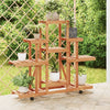 Rolandt Blumenständer Massiv Tanne auf Rollen 110x25x101cm