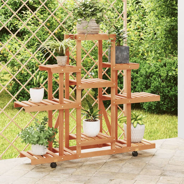 Rolandt Blumenständer Massiv Tanne auf Rollen 110x25x101cm