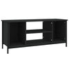Schwarzer TV-Schrank Marcisa 102x35x45cm (Holz)