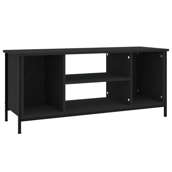 Schwarzer TV-Schrank Marcisa 102x35x45cm (Holz)
