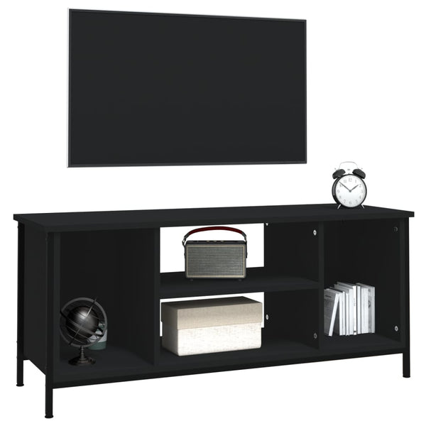 Schwarzer TV-Schrank Marcisa 102x35x45cm (Holz)