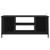 Schwarzer TV-Schrank Marcisa 102x35x45cm (Holz)