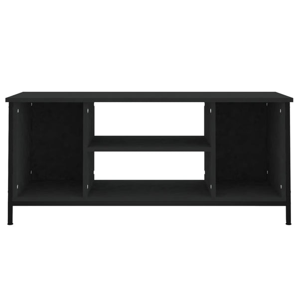 Schwarzer TV-Schrank Marcisa 102x35x45cm (Holz)