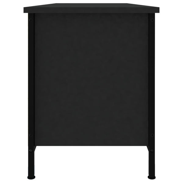 Schwarzer TV-Schrank Marcisa 102x35x45cm (Holz)