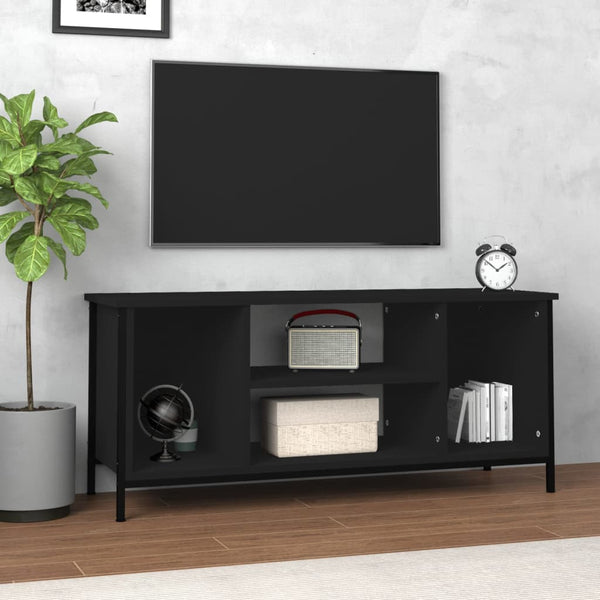 Schwarzer TV-Schrank Marcisa 102x35x45cm (Holz)