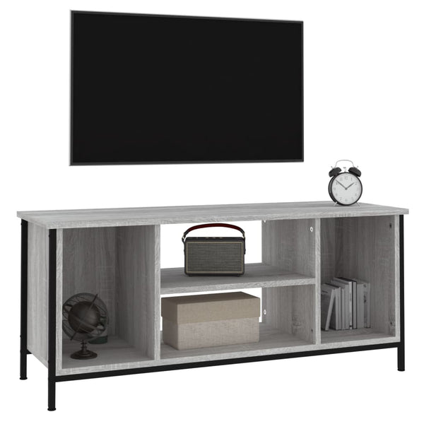 Graues TV-Möbel Marcisa 102x35x45cm (Holz)