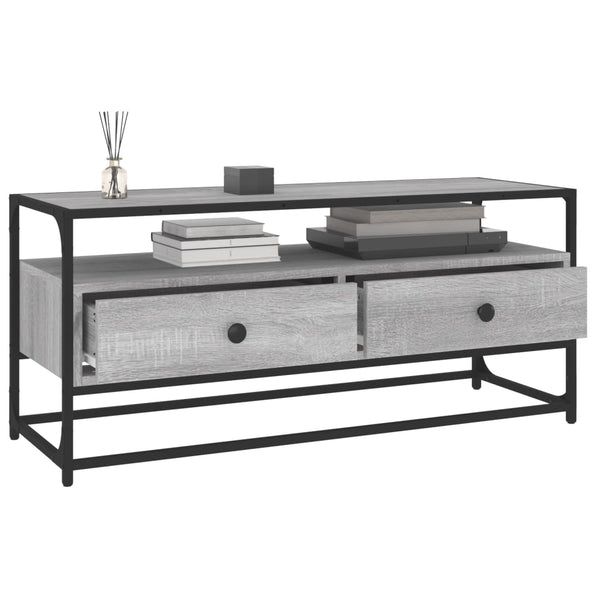 Graues TV-Möbel Cristofor 100x35x45cm (Holz)