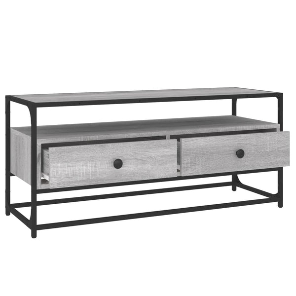 Graues TV-Möbel Cristofor 100x35x45cm (Holz)