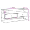 Graues TV-Möbel Cristofor 100x35x45cm (Holz)