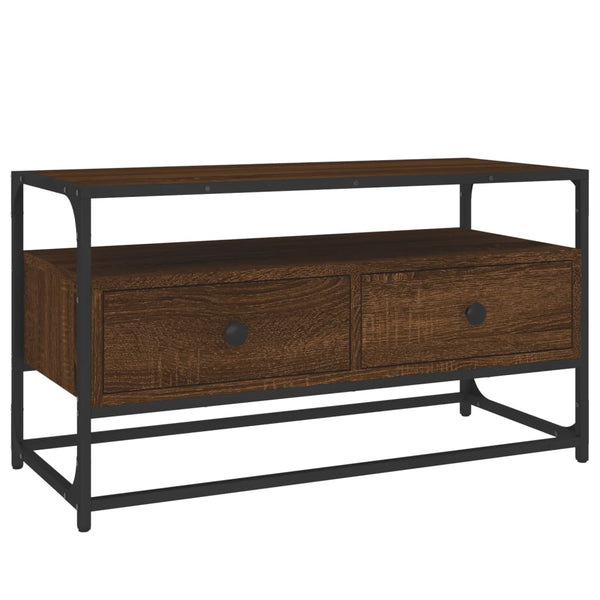 TV-Möbel Cristofor aus brauner Eiche 80x35x45cm (Holz)